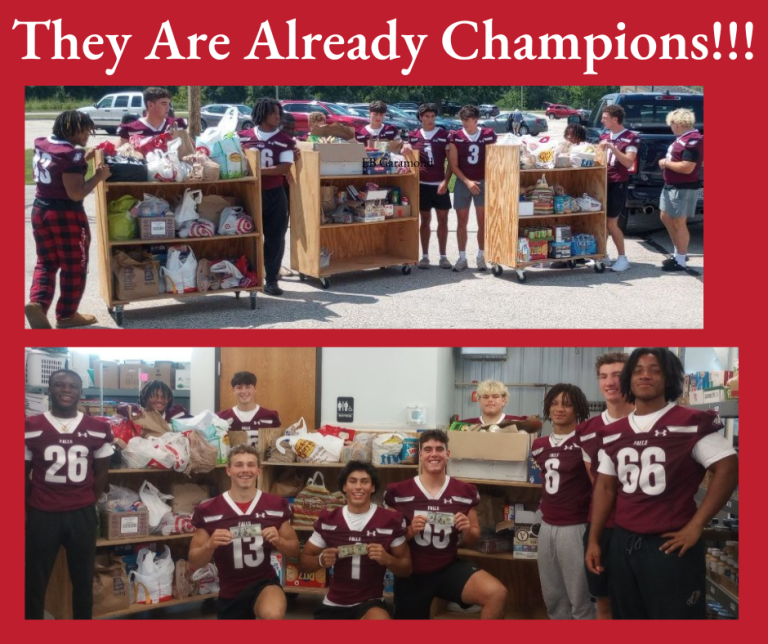 MFHS Varsity Fo0otball Food Drive 2025